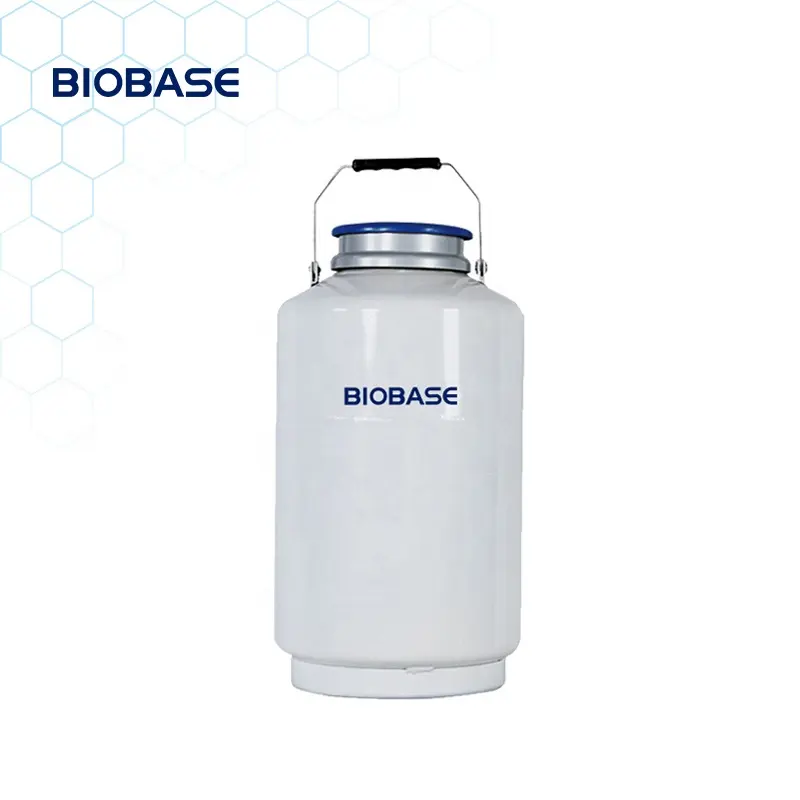 Biobase China Biological Liquid Nitrogen Tank Wide Neck Liquid Nitrogen Containers Large Caliber Liquid Nitrogen Container