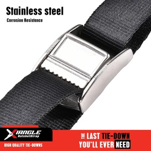 สายรัดสินค้าแบบหัว<span class=keywords><strong>เข็มขัด</strong></span>แคมสแตนเลส 25 มม. รับน้ำหนักได้ 250 กก. พร้อมตะขอรูปตัว S สำหรับจัดเก็บกลางแจ้ง ทนทานต่อสภาพอากาศ ส่งตรงจากโรงงาน - Product Image 5