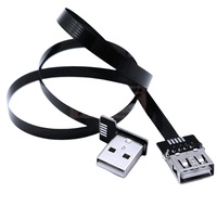 Flex Thin Flat FPC FPV USB 2.0-Datenverlängerungskabel 180-Grad-Winkel USB-Daten ladekabel