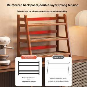 Desktop Standing Type Double Tier Multi-Layer <b>Storage</b> <b>Rack</b> with Draining for <b>Kitchen</b> Flower and Cup <b>Racks</b> - Product Image 4