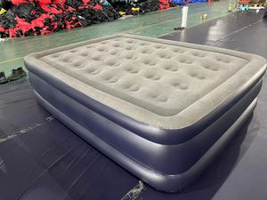 Kasur Angin Tiup Ukuran Tunggal dan Ganda Kasur Angin Ditinggikan Kasur Angin Elektrik dengan Pompa Istirahat Bawaan - Product Image 4