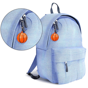 Porte-clés ballon de basket, porte-clés sportif, mini porte-clés créatif, pendentif pour sac à dos, accessoires de voiture, cadeau, thème sportif - Product Image 5