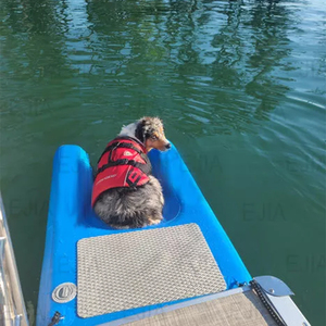 Rampe aquatique gonflable pour chien en PVC maillé de qualité supérieure, antidérapante, flottante, pliable pour <span class=keywords><strong>piscine</strong></span>, lac et loisirs quotidiens des animaux de compagnie - Product Image 3