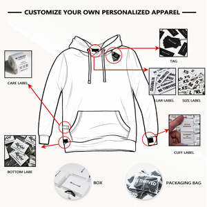 Sudaderas Casuales con Capucha para <span class=keywords><strong>Hombre</strong></span>, Tejido de Punto Moderno, Logotipo Personalizado Bordado, Ribete Trenzado, Cierre de Cremallera, Bolsillo Delantero Extra Grande - Product Image 6