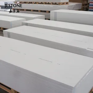 JESTONE pierre artificielle surface solide matériau de construction personnalisé Corian feuille de surface solide pierre acrylique artificielle