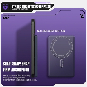 Cargador Magnético Portátil Delgado <span class=keywords><strong>de</strong></span> 5000mAh, <span class=keywords><strong>Banco</strong></span> <span class=keywords><strong>de</strong></span> Energía Externo con Carga Inalámbrica y Carga Rápida USB-C 20W PD para Teléfono - Product Image 4