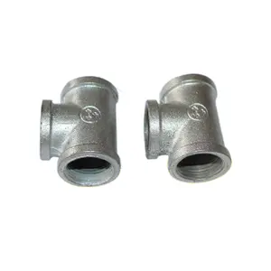 DONGLIU Metal Plumbing Fittings Linha De Encaixe De Tubulação Tee De Aço Ferro Maleável Feminino galvanizado maleável ferro fundido acessórios para tubos