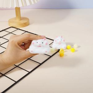 اسفنجي طري TPR مطاط ناعم سمين منتفخ موتشي مضاد للإجهاد تخفيف التوتر هامستر كاواي لطيف 7-8 لون عشوائي - Product Image 4