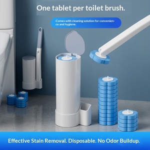 <span class=keywords><strong>Spazzola</strong></span> <span class=keywords><strong>per</strong></span> <span class=keywords><strong>WC</strong></span> in Plastica Usa e Getta con Testa Sostituibile, Dispositivo Ecologico - Product Image 2