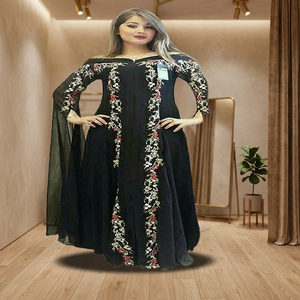 Nuevo Vestido Kaftán de Maternidad para Mujer, Bordado, con Encaje Lateral y Borlas, Casual, de Playa, de Terciopelo, Largo hasta la Rodilla - Product Image 2