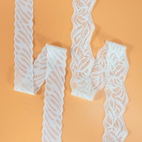 Fantaisie Brodé Dentelle Garniture Ruban Nylon Spandex Sangle pour Décoration Maille Soluble Dans L'eau Élastique Fleur Dentelle