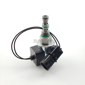 Vanne solénoïde Yuchai 75-8 12V 24V avec tige de vanne pour système hydraulique d'excavatrice - Product Image 1