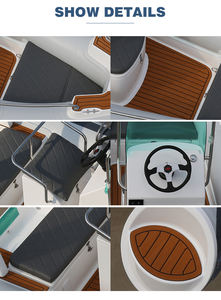 Haohai – coque en fibre de verre, <span class=keywords><strong>plancher</strong></span>, Hovercraft, canoë, bateau Rigide Gonflable, <span class=keywords><strong>Ponton</strong></span>, pédale, bateau côtelé avec Logo sur mesure - Product Image 6