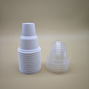 Sulide 100ml jetable blanc PP Mini conteneur de crème glacée en plastique transparent forme de cône de crème glacée tasse à vendre - Product Image 3