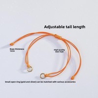 Bracelet tressé en corde cirée, accessoires DIY, pour hommes, femmes et couples, réglable, semi-fini, corde tressée à la main, vente en gros transfrontalière