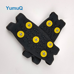 YumuQ 5 dents goujon universel glace pinces escalade Anti plaque taquet <span class=keywords><strong>enfants</strong></span> neige <span class=keywords><strong>Crampons</strong></span> pour chaussures - Product Image 4