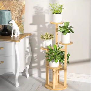 Multi Flower Plant Stand 3 Floors Wooden Scandinavian Modern Indoor Plant <b>Pot</b> Rack Durable Design - Product Image 3
