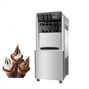 Good Quality cheaper price Ice Cream Maker 3 Flavor Commercial soft serve Ice Cream making Machine for sale