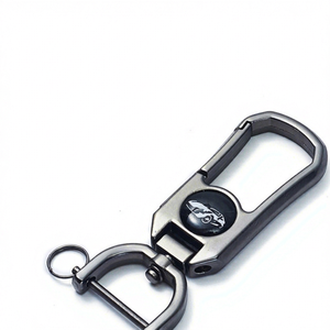 Llavero para Coche de Aleación de Zinc con Acabado en Color Gris Metálico para Uso Doméstico - Product Image 1