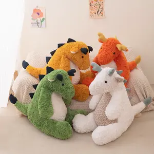 Wholesale 50cm Cartoon Plush Long Pillow Cat Animals Stuffed Soft Toys Comfort Plush Pillow For Kids Adult