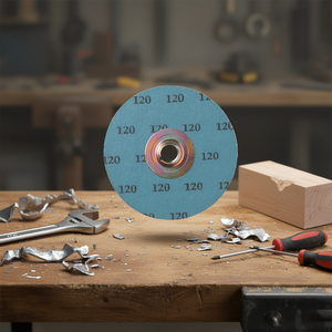 Disque abrasif en corindon Ttake, grain 120, avec raccord rapide femelle AB1090 - Product Image 3