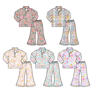 Nuovo Arrivo: Completo Floreale per Bambine con Maniche Lunghe e Pantaloni a Zampa - Product Image 1