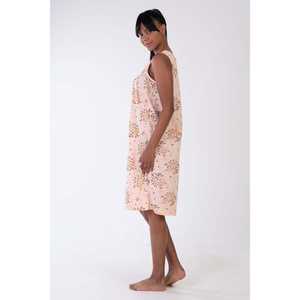 Chemise de nuit sans manches pour femme Xenia, classique, tissée, douce, vêtements de nuit verts - Product Image 3