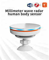 Détecteur de présence humaine Graffiti à ondes millimétriques Wi-Fi intelligent Zigbee pour intérieur avec contrôle par application, alimentation par batterie/prise
