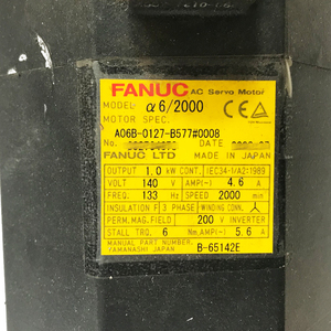 Motor Servo AC FANUC A06B-0127-B577 # 0008 para Piezas de PLC para Máquinas CNC - Product Image 2