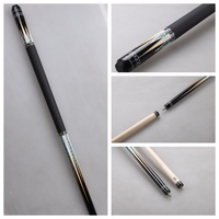 Queue de billard chinoise haute performance pour le jeu de 8 boules, 58 pouces, en érable, avec joint en acier inoxydable et pointe de queue multicouche Zebra