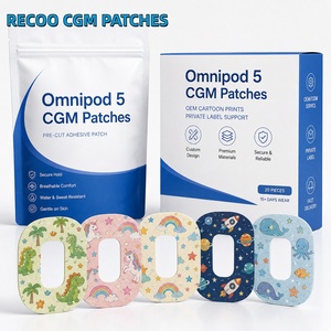 Parche Adhesivo Universal para Sensor CGM, Impermeable e Hipoalergénico, Compatible con Dexcom G6 G7 <span class=keywords><strong>Freestyle</strong></span> <span class=keywords><strong>Libre</strong></span> Omnipod 5, con Certificación CE ISO OEM ODM - Product Image 1
