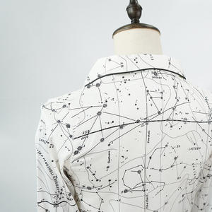 Vente en gros Ensembles de vêtements de nuit 2 pièces confortables en polyester doux pour femmes grande taille Pyjamas respirants pour la saison d'automne Marque privée - Product Image 4