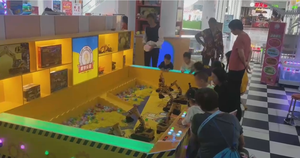 Indoor shopping mall children's remote control excavator <b>puzzle</b> game educational toy store equipment 4-person excavator - Product Image 4