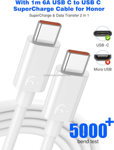 EU 100W <span class=keywords><strong>Supercharge</strong></span> <span class=keywords><strong>tipo</strong></span> <span class=keywords><strong>C</strong></span> <span class=keywords><strong>Cargador</strong></span> rápido para <span class=keywords><strong>Huawei</strong></span> Honor 200 Pro 200 Lite Magic7 6 5 4 3 Lite 100W <span class=keywords><strong>cargador</strong></span> de PD USB <span class=keywords><strong>C</strong></span> Cable - Product Image 6