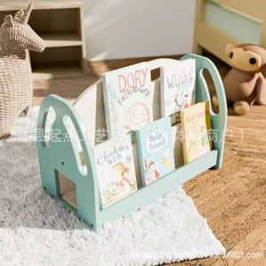 Estantería para libros infantiles, estantería para libros ilustrados para el hogar, librero para bebés, estante de almacenamiento de juguetes, estantería portátil para el hogar - Product Image 1