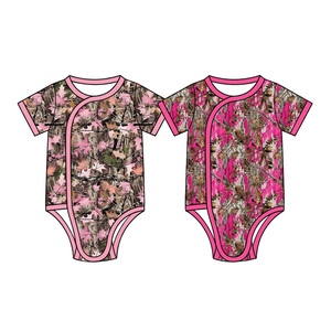 Pre-venta: Ropa de bebé de camuflaje de bambú para la temporada de caza, pelele burbuja suave para niñas pequeñas, estilos de ropa infantil al por mayor - Product Image 2