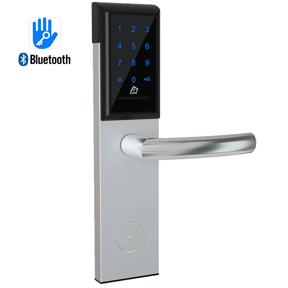 Wifi Bluetooth TTHotel Apartment hotel türschloss mit RFID smart card passwörter code schlüssel mobile Apps PC remote entsperren