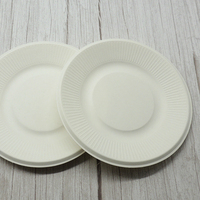 Plaques de canne à sucre compostables biodégradables jetables de 7-8-9-10 pouces personnalisées Plaques de bagasse rondes