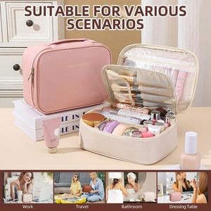 สินค้าใหม่ - กล่องเครื่องสำอางแบบยืดหยุ่นและถอดประกอบได้ ความจุขนาดใหญ่ ดีไซน์หรูหรา พร้อมฟังก์ชั่นหลากหลาย - Product Image 3