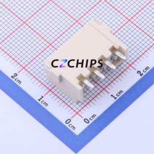 HC-VH-4AWT Wire-to-<b>Board</b> <b>Pin</b> Header SMD,P=3.96mm,Horizontal Mount Connector 1x4P 3.96mm Horizontal Mount VH - Product Image 2