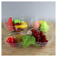 Vente en gros bols à mélanger en plastique acrylique transparent pour salade et fruits et légumes bol de cuisine pour restaurant pour fêtes