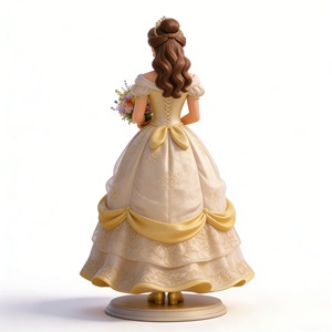 Belle: la Princesa Dorada. Esta Escultura Fue Tallada y Fundida por Bozhiyi - Product Image 3