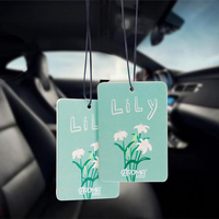 Désodorisant de voiture suspendu personnalisable en papier de coton écologique, évaporation naturelle, parfum longue durée, élimination des odeurs, décoratif