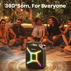 Altavoz Bluetooth Portátil Remax con Sonido Potente y Graves Profundos, 12 Horas de Reproducción, Espectáculo de Luces RGB, Ideal para Fiestas, Playa y Camping al Aire Libre - Product Image 3