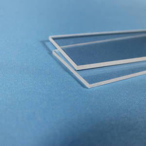 Persegi jelas kuarsa menyatu silika kaca piring untuk pegangan logam lampu - Product Image 3