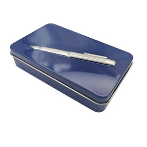 Chinese factory low cheap hot selling small single luxury aluminum empty pen gift box