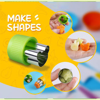 50 pièces gants manches tablier Y éplucheur plastique froissé enfant en bas âge couteaux vraie cuisine Sandwich Cutter enfants sécurité cuisine couteau ensemble