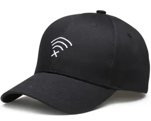 Thời trang cổ điển hình dạng chất lượng tốt tín hiệu wifi thêu logo cotton Sun cap Mũ bóng chày