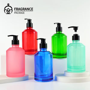 Bouteilles de gel lavant pour les mains en verre personnalisées de 350 ml, 500 ml, 700 ml, avec pompe, emballage vide, bouteilles de luxe pour shampooing et revitalisant - Product Image 1