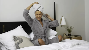 Jubah mandi King of <span class=keywords><strong>Bathrobe</strong></span> Modal dapat disesuaikan jubah mandi Spa katun kualitas Premium jubah mandi handuk <span class=keywords><strong>Terry</strong></span>